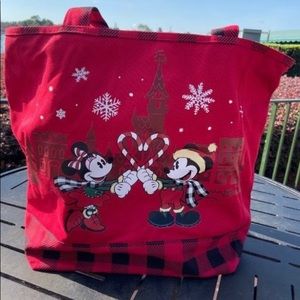 NWT Disney Mickey Mouse Christmas Tote Bag
